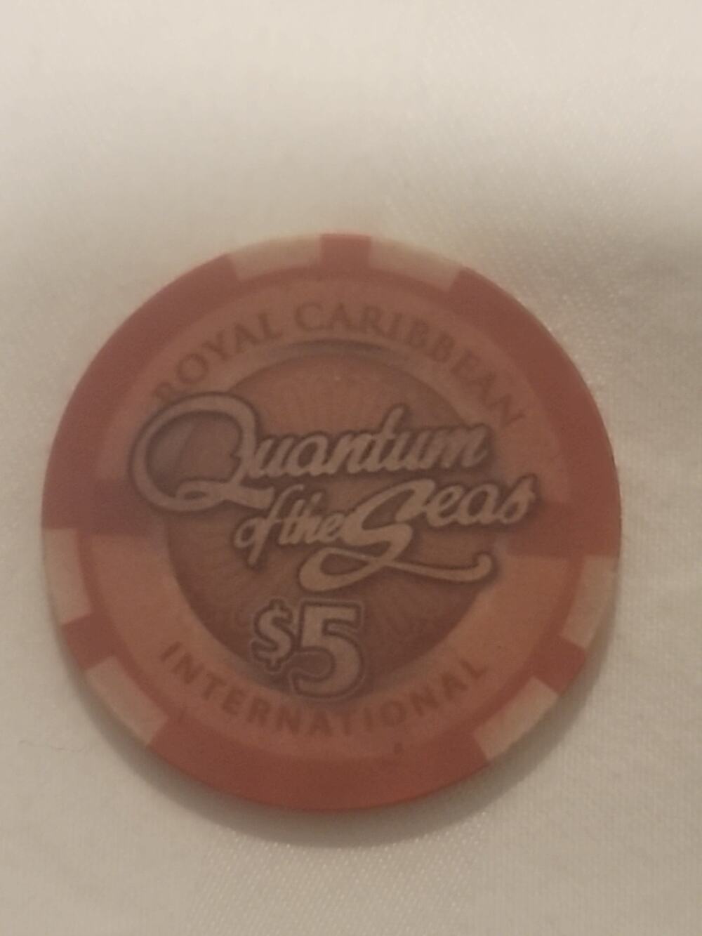 Royal Caribbean Quantum of the Seas Cruise Casino $5 Gaming Poker Chip
